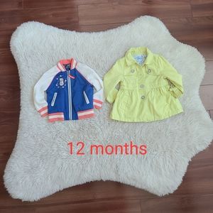 Bundle of Genuine Kids Oshkosh Jacket/Coat for baby girl 12 months